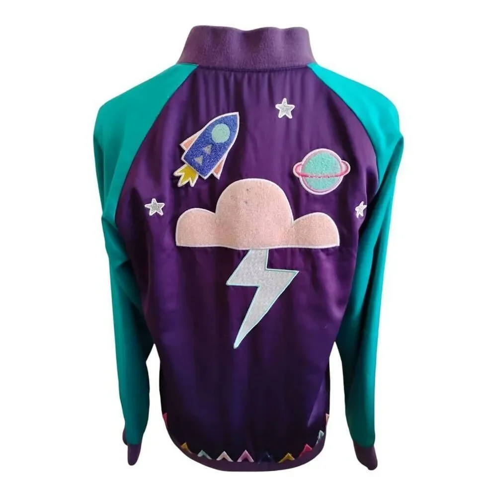 Women's SpaceAge Cloud Lightning‎ Purple Jacket Size XS